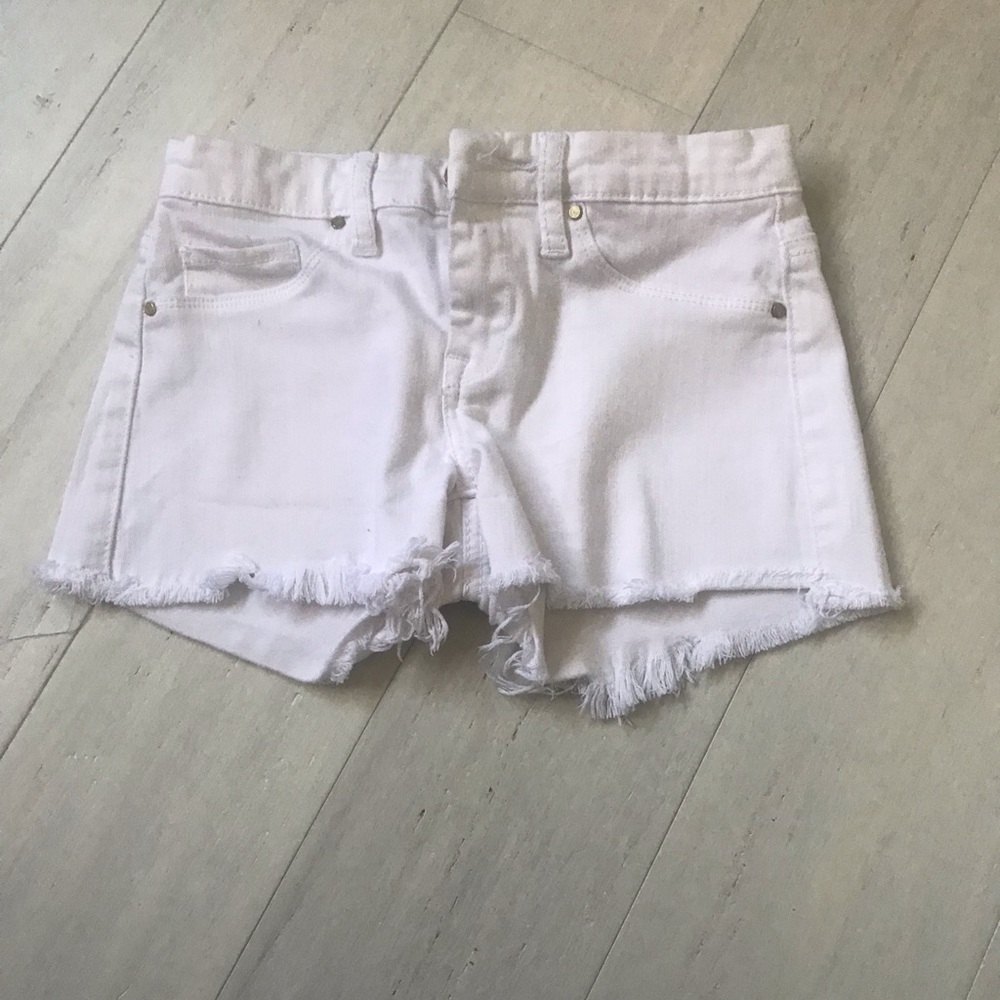 Girls white Blank NY Jean Shorts